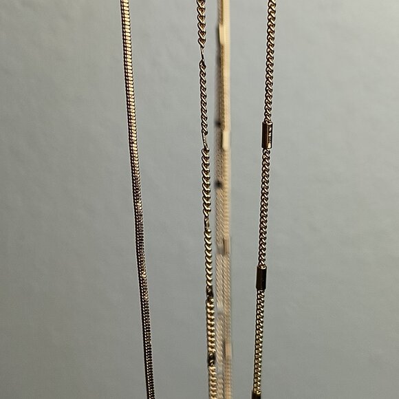 Tommy Bahama Shellman Triple Layered Necklace Gold Tone TRENDY TRIPLE-LA… - Picture 10 of 13